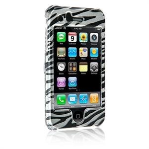 Hard Plastic Shield Protector Faceplate Case for Apple iPhone 3G - ZEBRA STRIPES