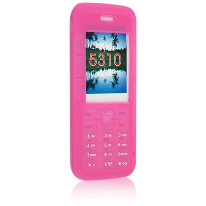 Silicone Skin Cover Case for Nokia 5310 Cell Phone - Pink