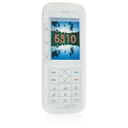 Silicone Skin Cover Case for Nokia 5310 Cell Phone - White