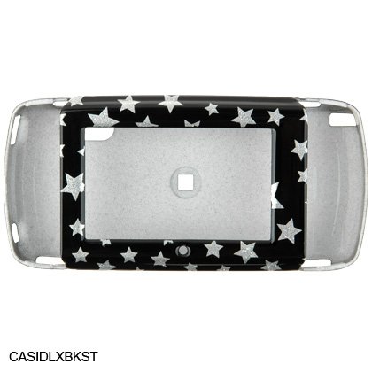 BLACK & SILVER Stars Shield Protector Case w/ Belt Clip for Sidekick LX