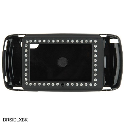 BLACK Diamond Bling Rubber Case for Sidekick LX