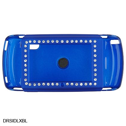 BLUE Diamond Bling Rubber Case for Sidekick LX