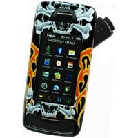 LG Voyager VX10000 Black Proguard W/ Skull & Fire