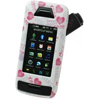 LG Voyager VX10000 White Proguard W/ Pink Hearts