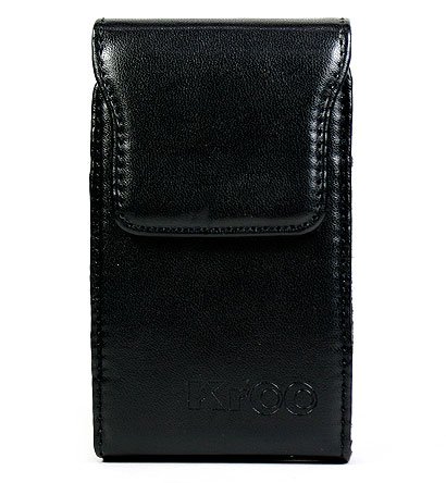 BLACK Magnetic Closure Leather Case for Blackberry Curve 8300 Series