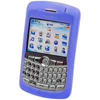 BLUE RIM Blackberry 8300 Curve Silicone Case
