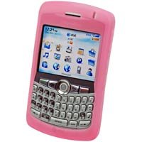 PINK RIM Blackberry 8300 Curve Silicone Case