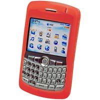 RED RIM Blackberry 8300 Curve Silicone Case