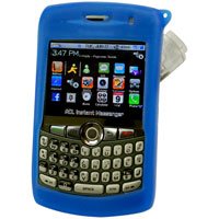 RIM Blackberry 8310, 8320, & 8330 Curve Blue Jelly Case