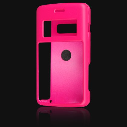 Crystal Hard Shell Shield Protector Case with Belt Clip for LG enV2 VX9100 - Hot Pink