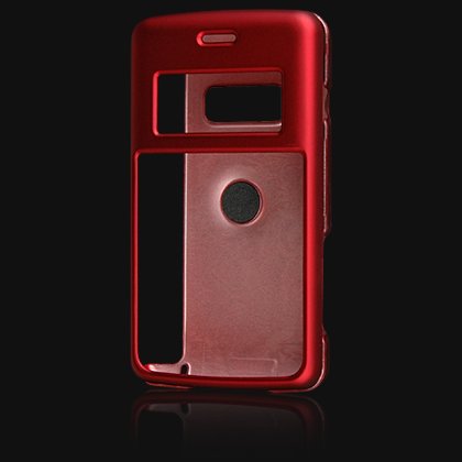 Crystal Hard Shell Shield Protector Case with Belt Clip for LG enV2 VX9100 - Red