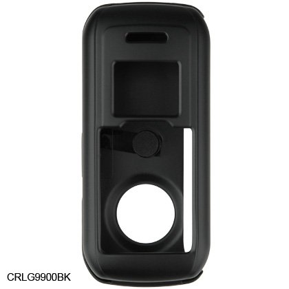 Crystal Hard Shell Shield Protector Case with Belt Clip for LG enV VX9900 - Black