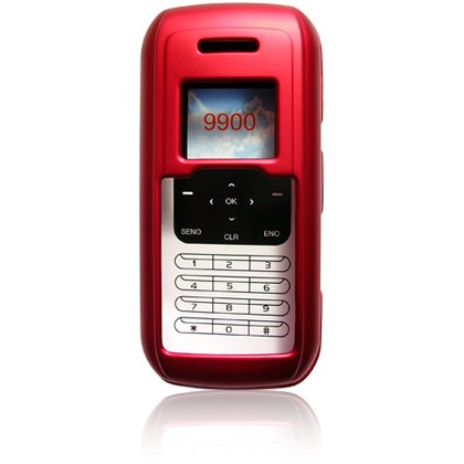 Crystal Hard Shell Shield Protector Case with Belt Clip for LG enV VX9900 - Red