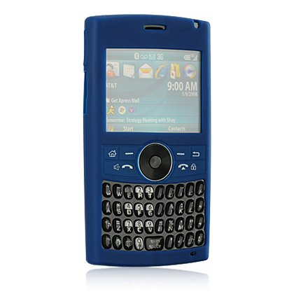 Silicone Skin Cover Case for Samsung BlackJack II i617 - Blue