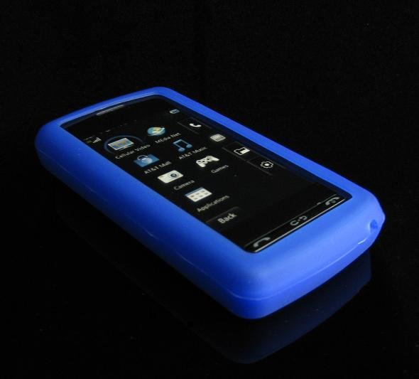 Silicone Skin Cover Case for LG VU CU920 - Blue