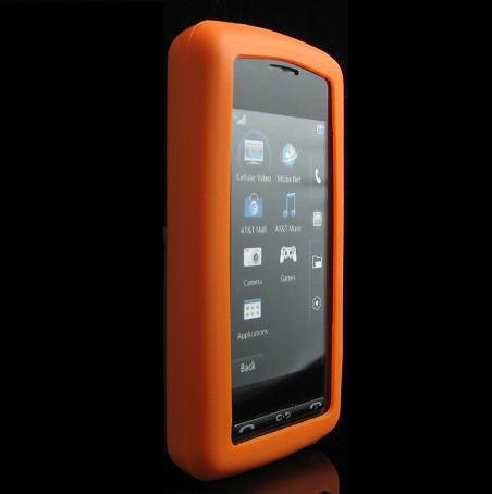Silicone Skin Cover Case for LG VU CU915 / CU920 - ORANGE