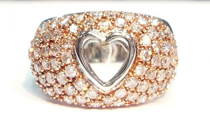 18K White Gold 1.31cts. Diamond Ring