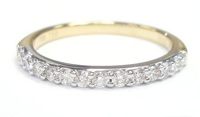 18K Yellow Gold 0.32cts. Diamond Wedding Band