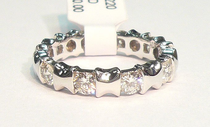 18K White Gold 1.32cts. Diamond Ring