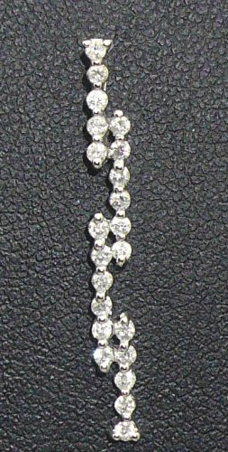 9K White Gold 0.30cts. Diamond Pendant