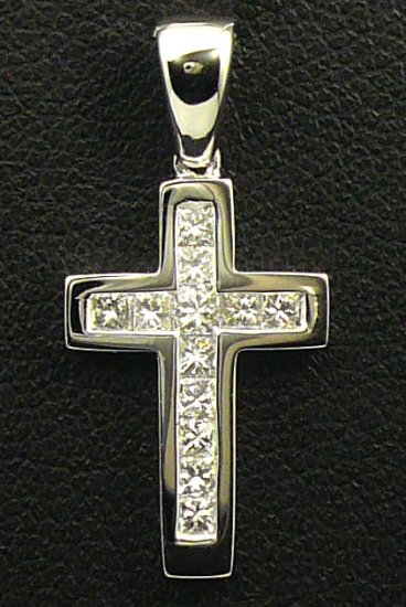 18K White Gold 0.43cts. Diamond Pendant