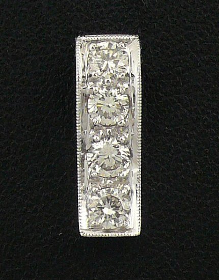 18K White Gold 0.63cts Diamond Pendant