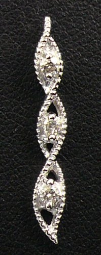 18K White Gold 0.13cts. Diamond Pendant