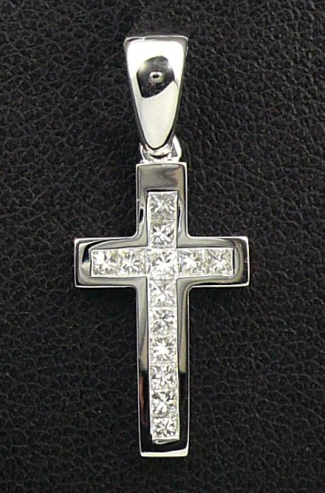 18K White Gold 0.26cts Diamond Pendant