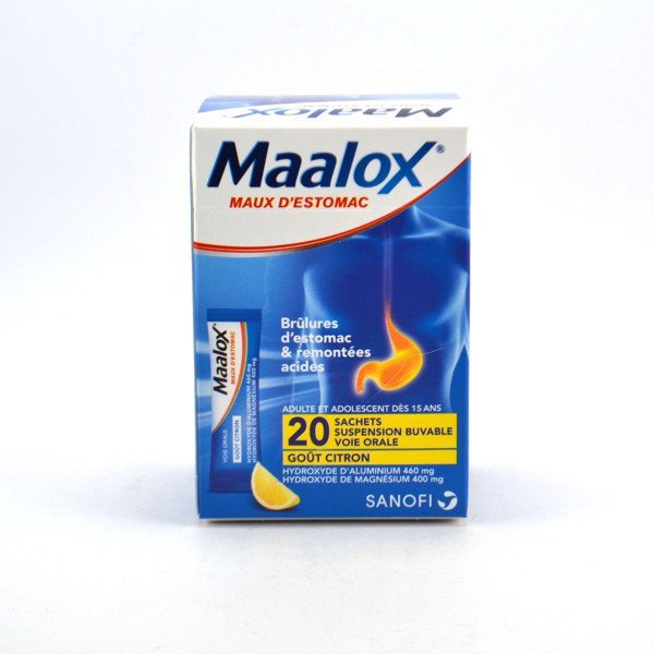 Maalox Mg Mg Ml Suspension Single Dose Sachets N Lemon Flavor