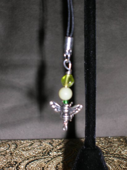 Bee cell phone charm