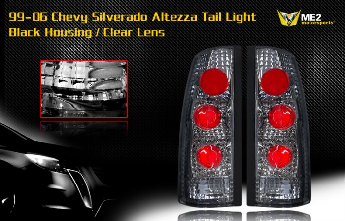 92-99 SUBURBAN/TAHOE/YOUKON ALTEZZA TAIL LIGHT BLACK