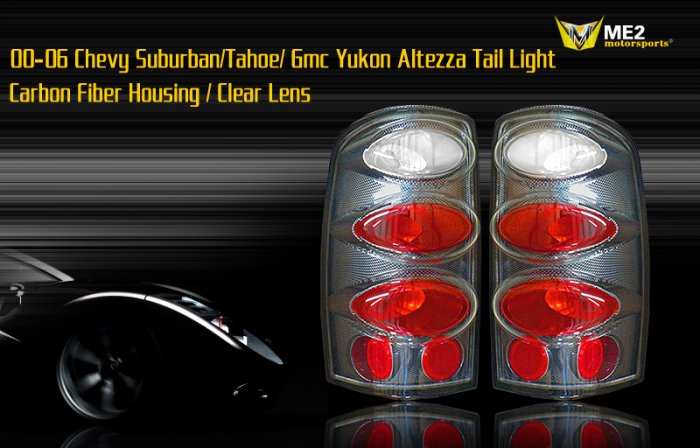 00-06 SUBURBAN/TAHOE/YUKON ALTEZZA TAILLIGHT CARBON
