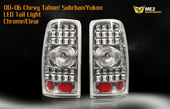 00-06 Chevy Tahoe/Suburban/Yukon LED TailLight CHROME