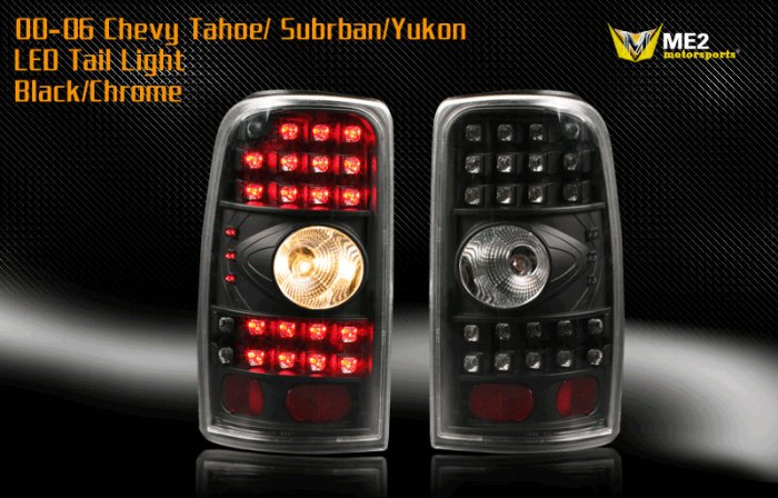 00-06 Chevy Tahoe/Suburban/Yukon LED TailLight BLACK