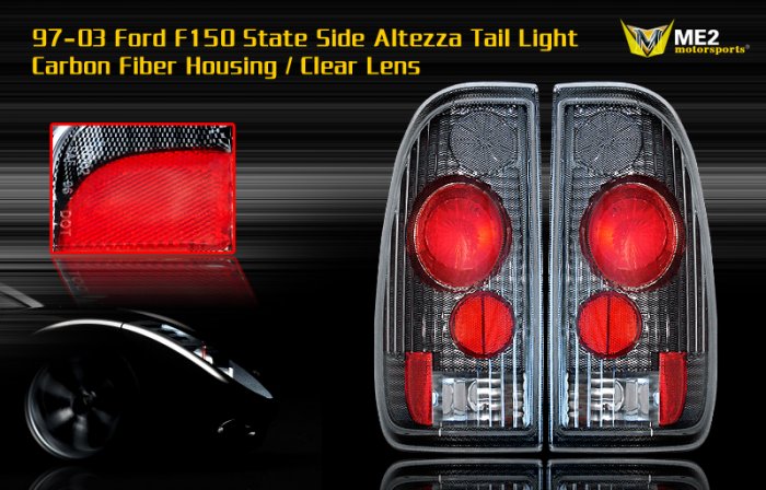 97-03 FORD F150 SIDE ALTEZZA TAIL LIGHT CARBON FIBER
