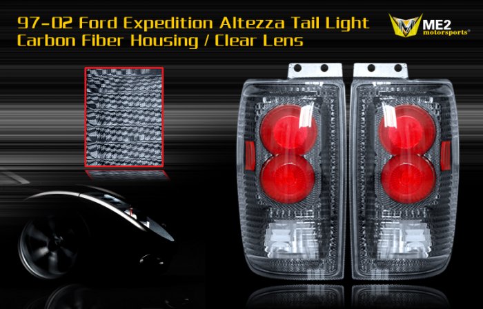 97-02 FORD EXPEDITION ALTEZZA TAIL LIGHT CARBON FIBER