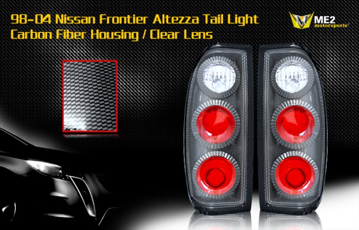 98-04 NISSAN FRONTIER ALTEZZA TAIL LIGHT CARBON FIBER