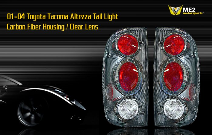 01-04 TOYOTA TACOMA ALTEZZA TAIL LIGHT JDM CARBON FIBER