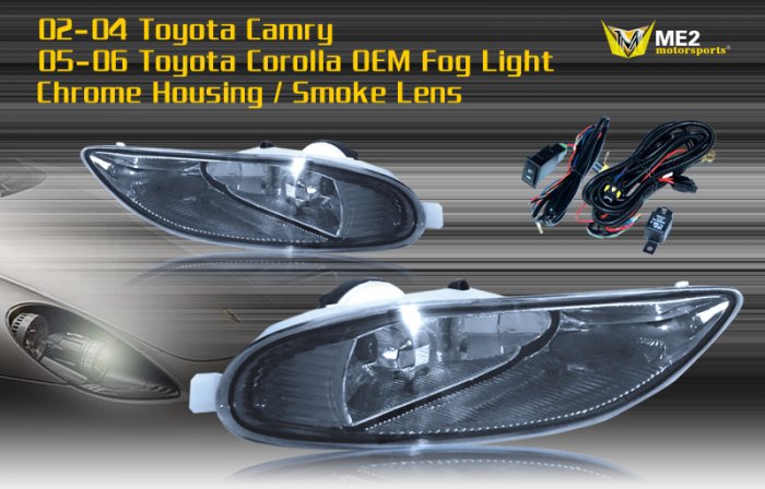 05-06 TOYOTA COROLLA CE/LE/S JDM FOG LIGHT SMOKE