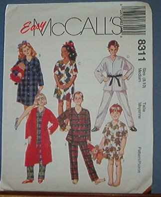 McCall's Sewing Pattern 8369 Boy's Stretch Knit T Shirt, Shirt, pull on pant, Size 10 12 14
