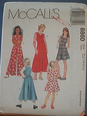 McCall's Sewing Pattern 8860 Dress and Jumpsuit in two lengths, Size 10 12 14