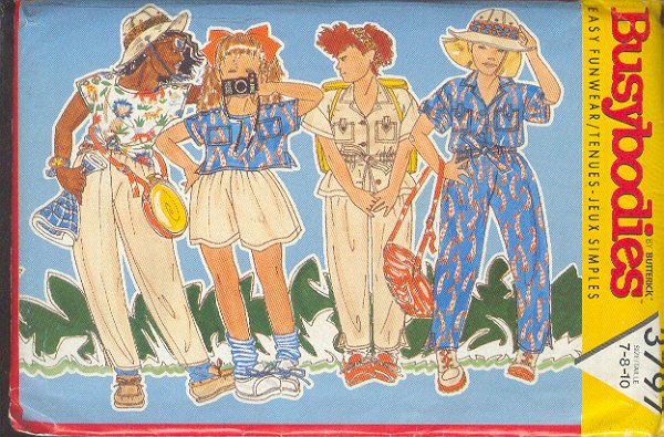 Butterick Sewing Pattern 3797 Top, Jacket, Shorts and Pants, Size 7 8 10