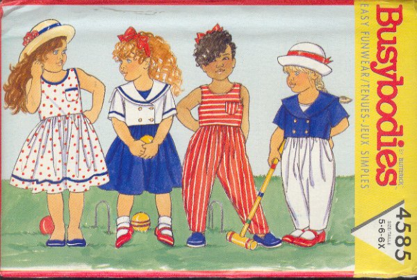 Butterick Sewing Pattern 4585 Dress, jacket and jumpsuit, Size 5 6 6x