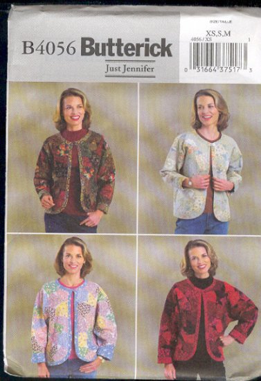 Butterick Sewing Pattern 4056 Patchwork Jacket by Just Jennifer, Sizes 6-14