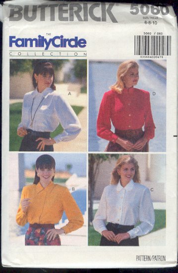 Buttreick Sewing Pattern 5060 Classic Woman's Shirt, Size 6 8 10