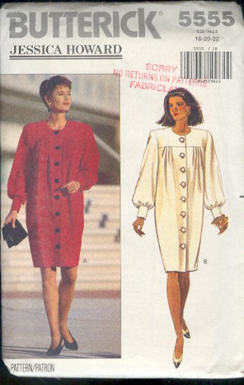 Butterick Sewing Pattern 5555 Jessica Howard Classic Dress, Size 18 - 22