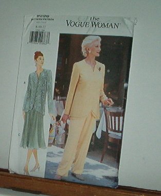 Vogue Sewing Pattern 9596 Pants, Tunic/Jacket, Flaired kirt, izes 14 16 18