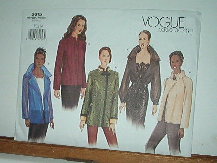 Vogue Sewing Pattern 2615 Five Dressy Jackets, Size 8 10 12