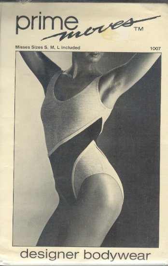 Sewing Pattern Prime Moves 1007, Dance Leotard, Sizes S M L