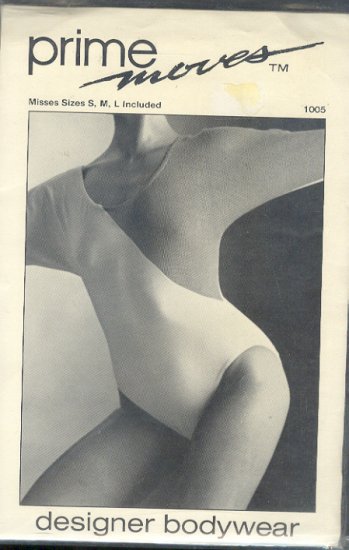 Sewing Pattern, Prime Moves, 1005, Dolman Leotard, Sizes S M L